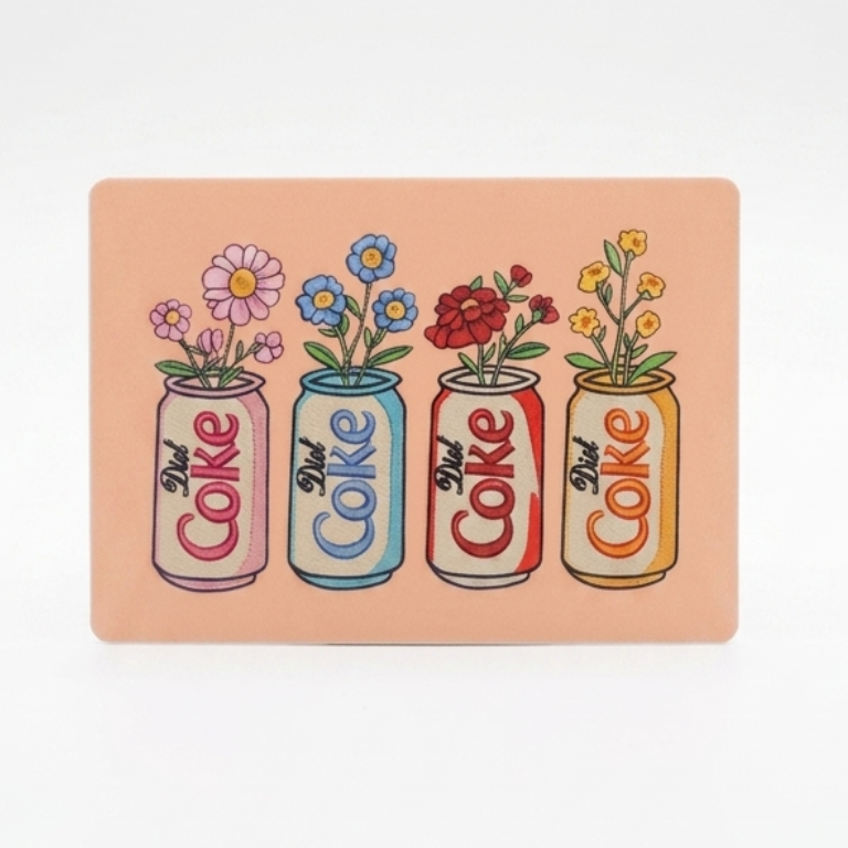Diet Coke Flower Magnet