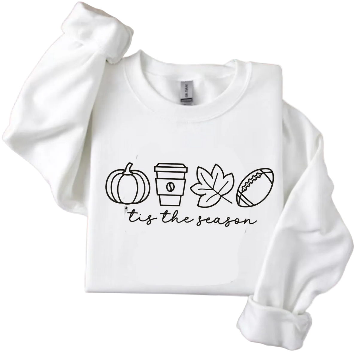 'Tis The Season Crewneck - White