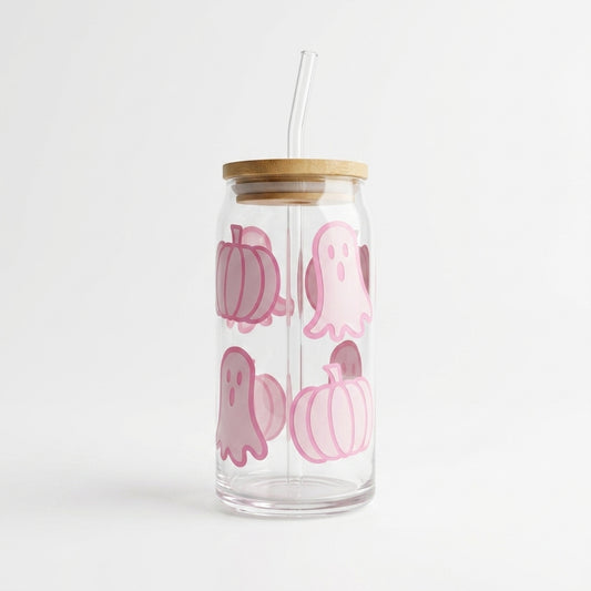 Pink Pumpkin & Ghost Cup