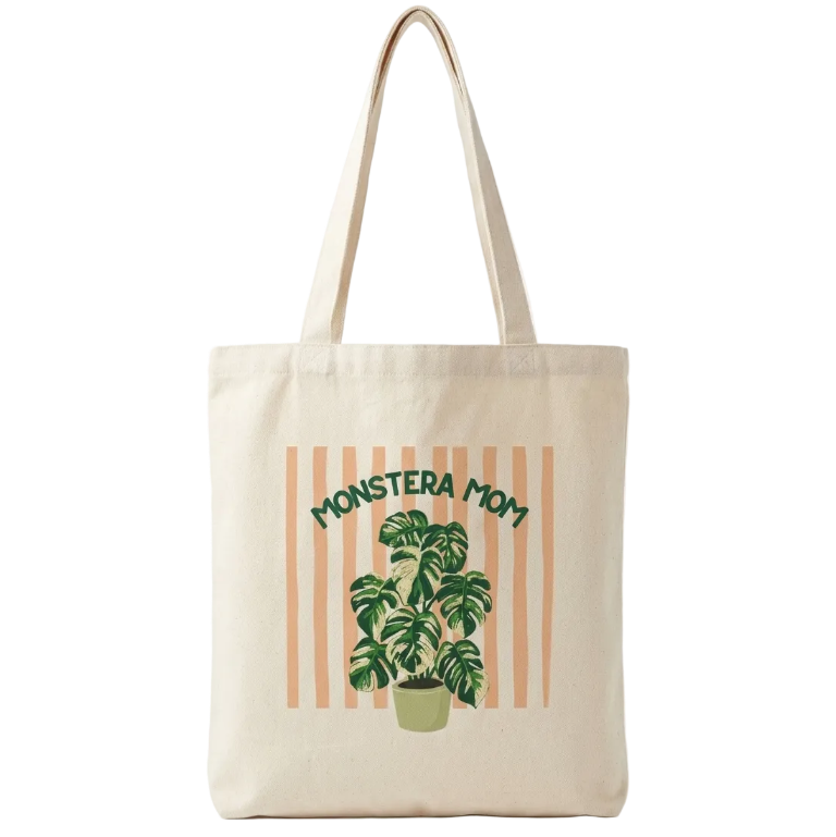 Monstera Mom Tote Bag